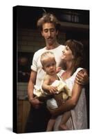 RAISIN ARIZONA, 1987 directed by JOEL AND ETHAN COEN Nicolas Cage and Holly Hunter (photo)-null-Stretched Canvas