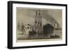 Raising a Sunken Indiaman in the Thames, Near Gravesend-null-Framed Giclee Print