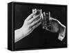 Raising Glasses-null-Framed Stretched Canvas