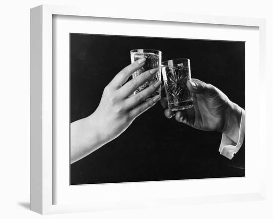 Raising Glasses-null-Framed Photographic Print