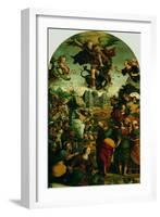 Raising of Lazarus and Fight Between St Michael and the Devil-null-Framed Giclee Print