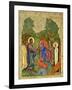 Raising of Lazarus, Russian Icon, Cathedral of St. Sophia, Novgorod School, 14th Century-null-Framed Giclee Print