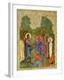 Raising of Lazarus, Russian Icon, Cathedral of St. Sophia, Novgorod School, 14th Century-null-Framed Giclee Print