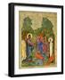 Raising of Lazarus, Russian Icon, Cathedral of St. Sophia, Novgorod School, 14th Century-null-Framed Giclee Print