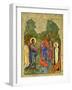 Raising of Lazarus, Russian Icon, Cathedral of St. Sophia, Novgorod School, 14th Century-null-Framed Giclee Print