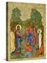 Raising of Lazarus, Russian Icon, Cathedral of St. Sophia, Novgorod School, 14th Century-null-Stretched Canvas