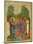 Raising of Lazarus, Russian Icon, Cathedral of St. Sophia, Novgorod School, 14th Century-null-Mounted Giclee Print