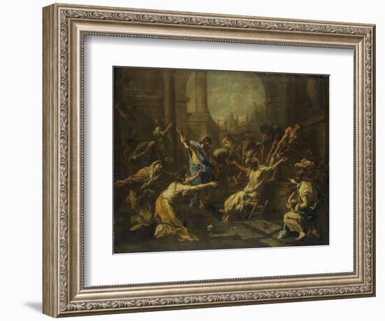 Raising of Lazarus-Alessandro Magnasco-Framed Art Print