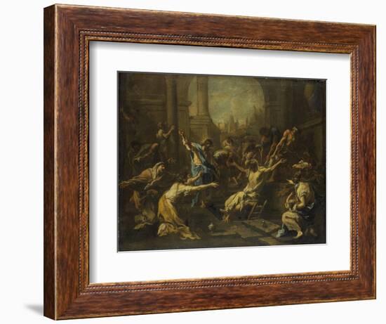 Raising of Lazarus-Alessandro Magnasco-Framed Art Print