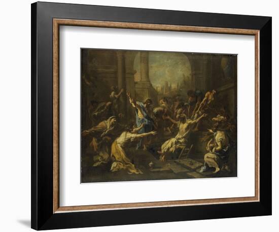 Raising of Lazarus-Alessandro Magnasco-Framed Art Print