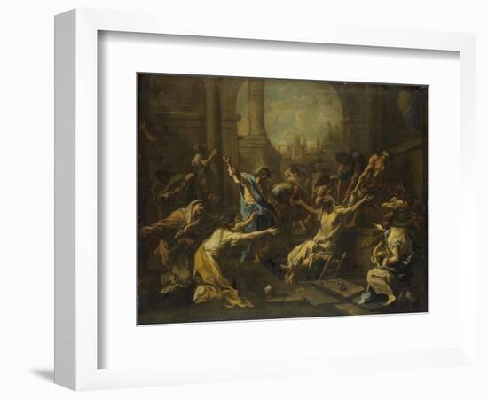 Raising of Lazarus-Alessandro Magnasco-Framed Art Print