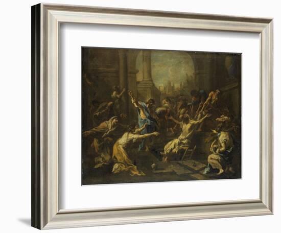 Raising of Lazarus-Alessandro Magnasco-Framed Art Print