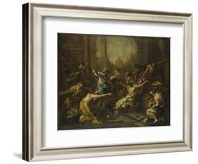 Raising of Lazarus-Alessandro Magnasco-Framed Art Print