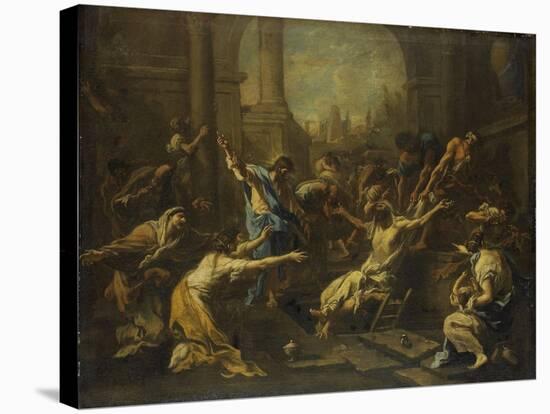 Raising of Lazarus-Alessandro Magnasco-Stretched Canvas
