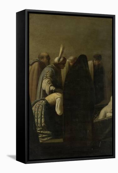 Raising of Lazarus-Rembrandt van Rijn-Framed Stretched Canvas