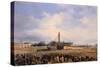 Raising of Obelisk of Luxor in Place de la Concorde on October 25, 1836-Francois Dubois-Stretched Canvas