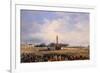 Raising of Obelisk of Luxor in Place de la Concorde on October 25, 1836-Francois Dubois-Framed Giclee Print