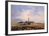 Raising of Obelisk of Luxor in Place de la Concorde on October 25, 1836-Francois Dubois-Framed Giclee Print