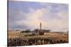 Raising of Obelisk of Luxor in Place de la Concorde on October 25, 1836-Francois Dubois-Stretched Canvas