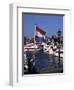 Raising the Dutch Flag by the Harbour, Volendam, Ijsselmeer, Holland-I Vanderharst-Framed Photographic Print