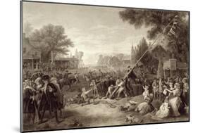 Raising the Liberty Pole, 1776, Engraved by John C. Mcrae, 1875-Frederic A. Chapman-Mounted Giclee Print