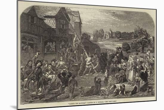 Raising the Maypole-Frederick Goodall-Mounted Giclee Print