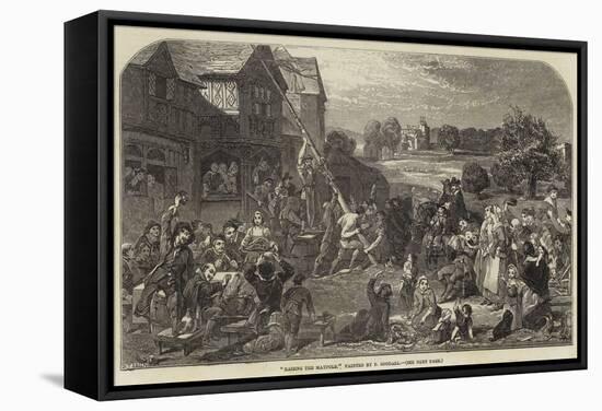 Raising the Maypole-Frederick Goodall-Framed Stretched Canvas