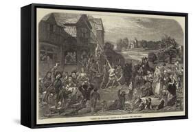 Raising the Maypole-Frederick Goodall-Framed Stretched Canvas