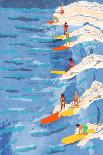 Chilled Surfing-Raissa Oltmanns-Framed Giclee Print