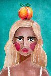 Woman with Orange-Raissa Oltmanns-Photographic Print