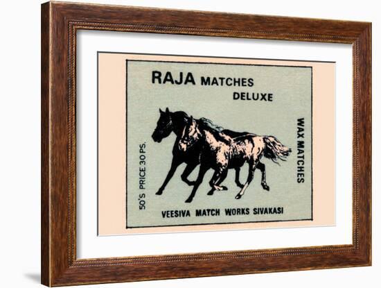 Raja Matches Deluxe-null-Framed Art Print