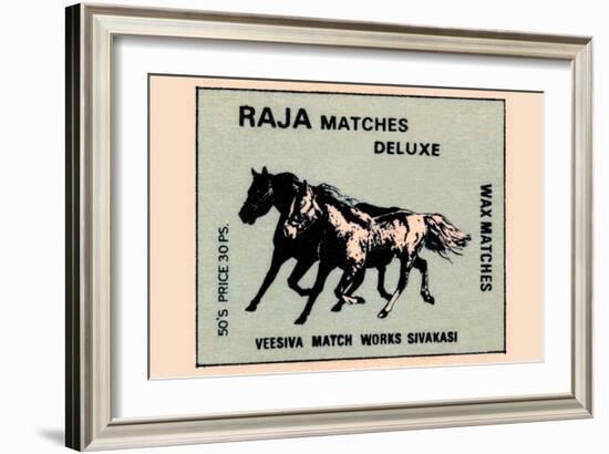 Raja Matches Deluxe-null-Framed Art Print