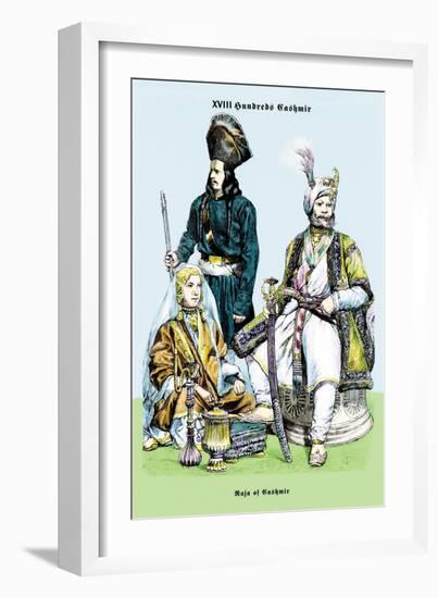 Raja of Cashmir, 19th Century-Richard Brown-Framed Art Print