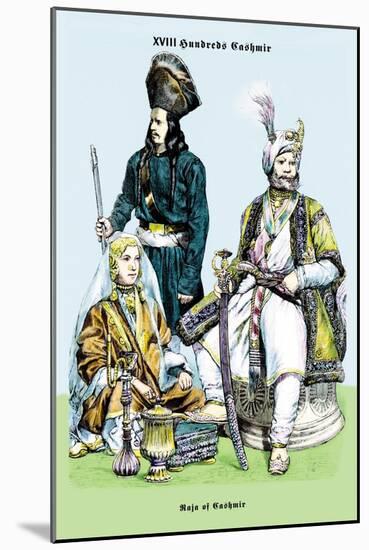 Raja of Cashmir, 19th Century-Richard Brown-Mounted Art Print