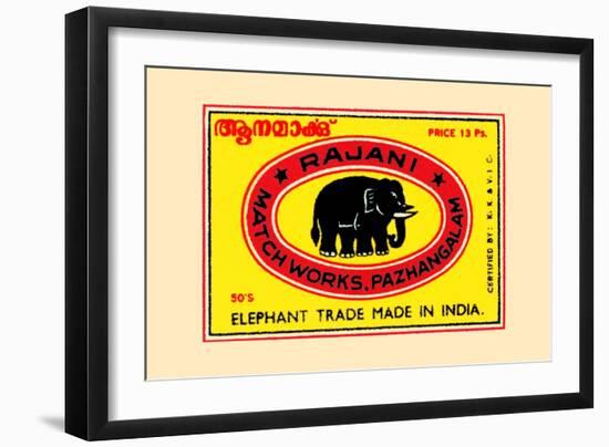 Rajani Elephant Trade-null-Framed Art Print