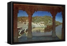 Rajasthan. At the Lake in Udaipur-Vasili Vasilyevich Vereshchagin-Framed Stretched Canvas