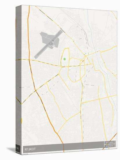 Rajkot, India Map-null-Stretched Canvas