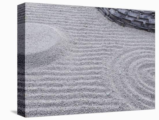 Raked Sand Patterns, Kodai-Ji Temple, Kyoto, Japan-Rob Tilley-Stretched Canvas