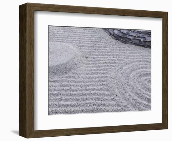 Raked Sand Patterns, Kodai-Ji Temple, Kyoto, Japan-Rob Tilley-Framed Photographic Print