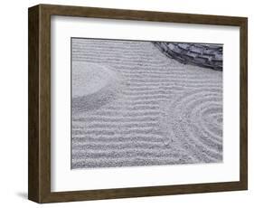 Raked Sand Patterns, Kodai-Ji Temple, Kyoto, Japan-Rob Tilley-Framed Photographic Print