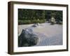 Raked Stone Garden, Taizo-In Temple, Kyoto, Japan-Michael Jenner-Framed Premium Photographic Print