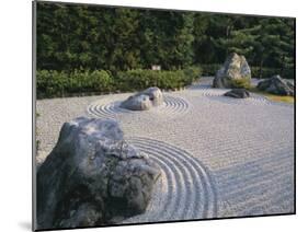 Raked Stone Garden, Taizo-In Temple, Kyoto, Japan-Michael Jenner-Mounted Photographic Print