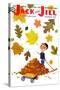 Raking Leaves - Jack and Jill, November 1957-RVS-Stretched Canvas