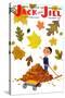 Raking Leaves - Jack and Jill, November 1957-RVS-Stretched Canvas