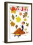 Raking Leaves - Jack and Jill, November 1957-RVS-Framed Giclee Print