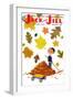 Raking Leaves - Jack and Jill, November 1957-RVS-Framed Giclee Print