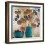 Raku Bowl and Vase-Margaret Hughlock-Framed Art Print