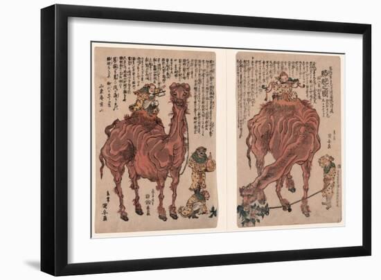 Rakuda No Zu-Utagawa Kuniyasu-Framed Giclee Print