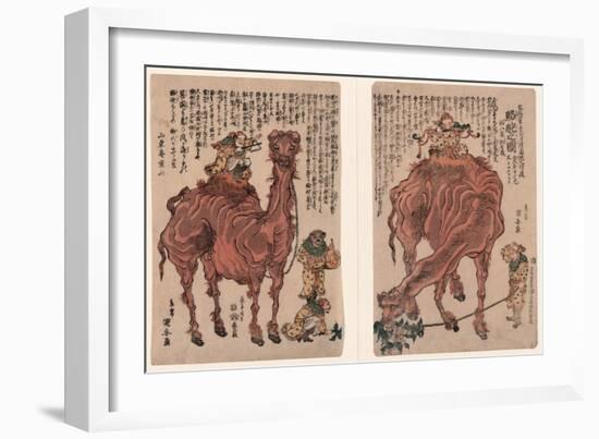 Rakuda No Zu-Utagawa Kuniyasu-Framed Giclee Print