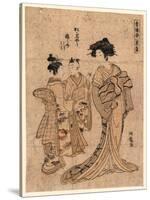 Rakugan Matsubaya Somenosuke-Isoda Koryusai-Stretched Canvas
